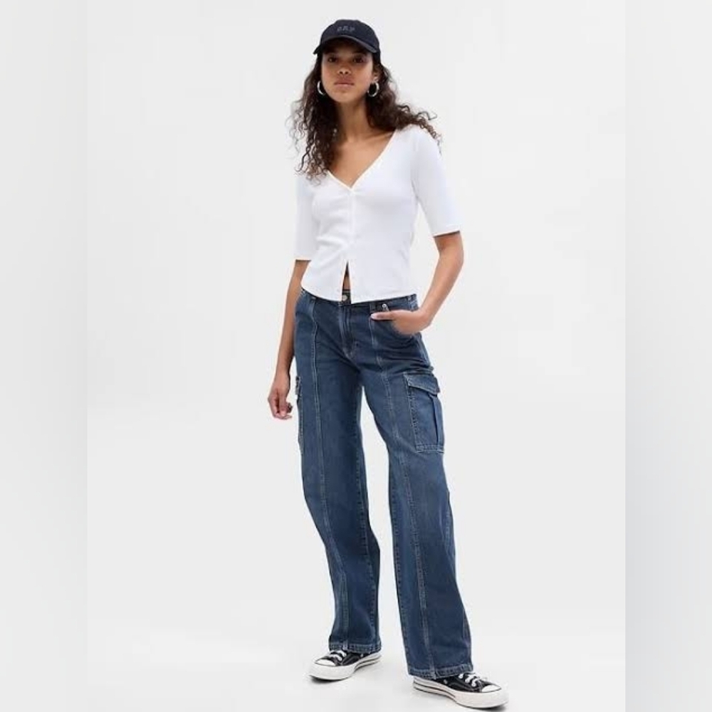 GAP 90s Loose Mid-Rise Cargo Jeans